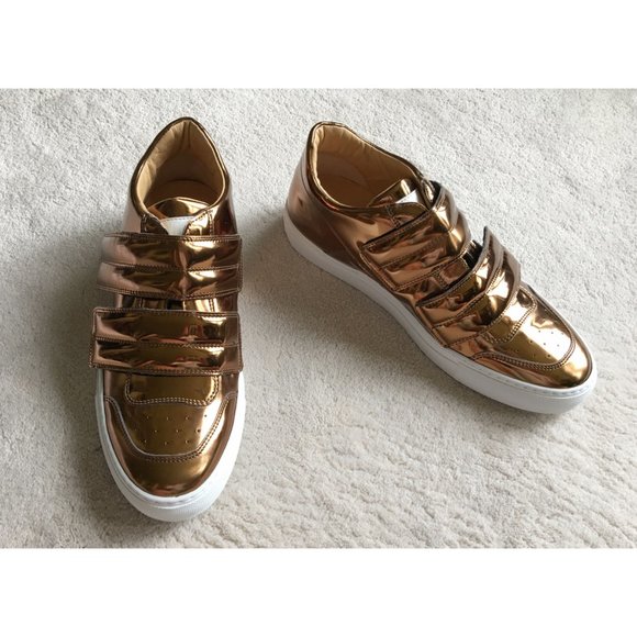MAISON MARGIELA Mirrored Bronze Leather SNEAKERS - Picture 11 of 14
